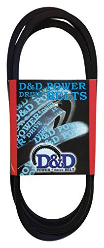 D&D Powerdrive WS59724 חגורת ייצור חגורת קישור לחגורה, חתך חגורה A/4L, אורך 44 אינץ ', גומי
