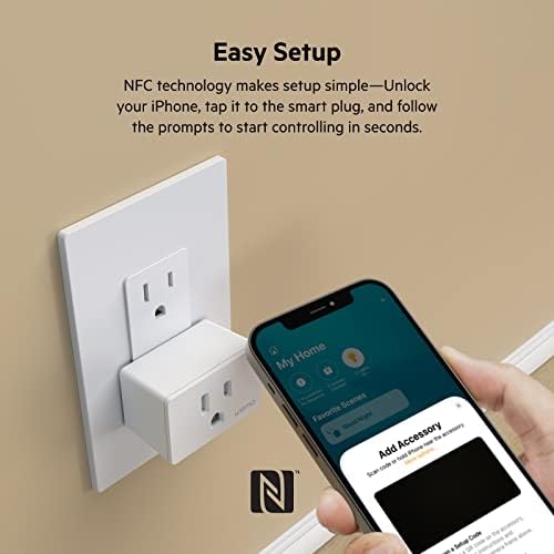 Wemo Smart Plug עם Thread - Outlet Smart עבור Apple HomeKit - מוצרי בית חכם, תאורת בית חכם, גאדג'טים של בית חכם