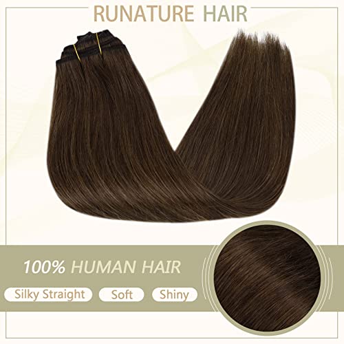 לקנות יחד לחסוך יותר קליפ שיער הרחבות אמיתי שיער טבעי חום קליפ שיער טבעי הרחבות 3 יחידות ו 9 יחידות