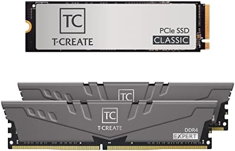 קבוצת צוות T-Create מומחה Overclocking 10L DDR4 32GB 3600MHz זיכרון שולחן עבודה TTCED432G3600HC18JDC01 צרור