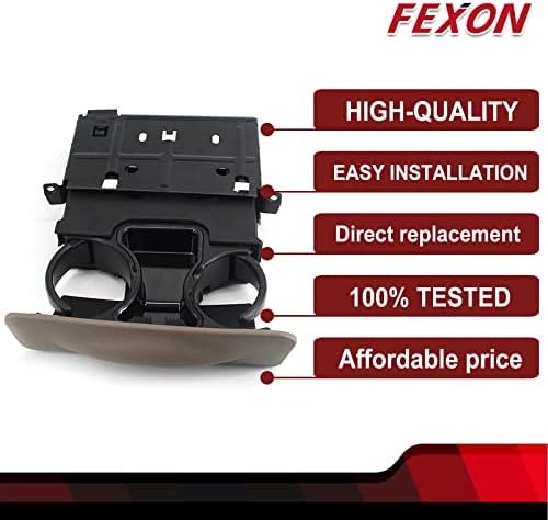מחזיק כוסות לוח המחוונים של Fexon תואם לפורד F250 F350 F450 F550 Super Duty 1999-2004 פורד טיול 2000-2004