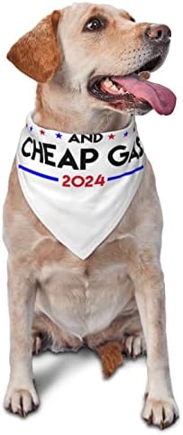 אומר טוויטים וזול גז 2024 מצחיק פוליטי קיץ לחיות מחמד בנדנות כלב בנדנות רחיץ כלב בנדנות משולש כלב ליקוק לחיות