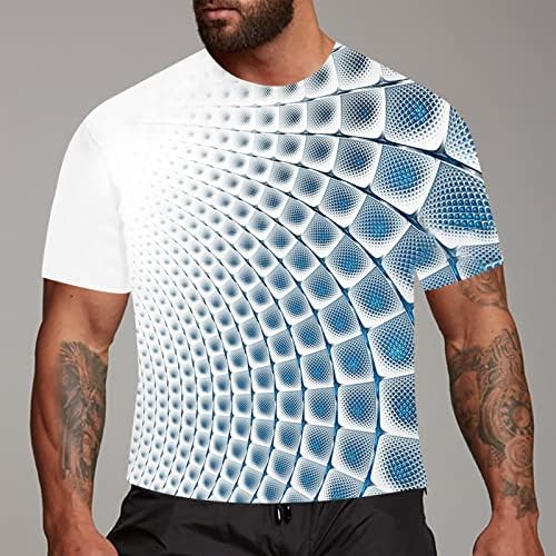 חולצות טריקו לגברים בקיץ אופנה לגברים תלת מימד הדפס חולצות טי