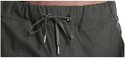 מכנסיים מזדמנים של Kroivil לגברים שרוך זיעה מטען ריצה עם כיסים רץ ספורט ארוך פעיל לגברים מכנסי אימונים