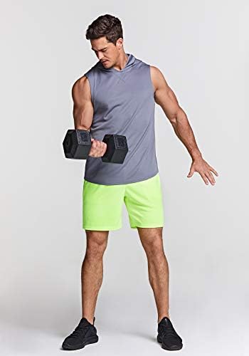 TSLA 3 חבילה מיכל שרירים לגברים עם קפוצ'ון, חולצות ריצה אתלטיות וקרירות ומגניבות, עליית חדר כושר אימון קל משקל