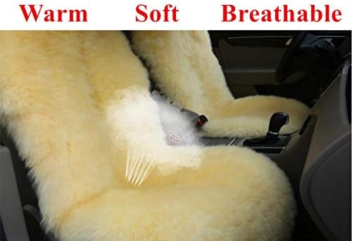 Sisha-a Winter אותנטי חם אוסטרליה אוסטרליה מכסה מושב מכונית יוקרה כיסוי מושב קדמי צמר ארוך מתאים