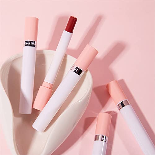 4 צבעים מט סיגריות שפתון חבילת סט צינור עירום שפות אדומות לאורך זמן עמיד למים גלוס שפתון נוזלי נשים איפור קטיפה