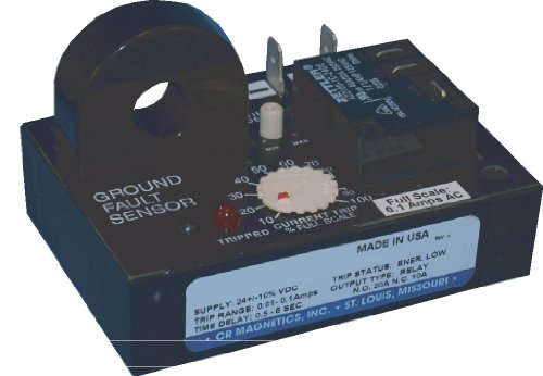 CR Magnetics CR7310-EH-24D-330-CD-CD-NPN-I ממסר חיישני תקלות קרקע עם טרנזיסטור NPN Optoisolated NPN ושנאי