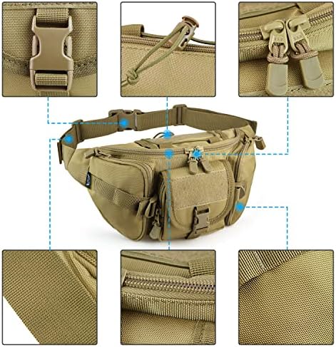חבילת שקית המותניים הצבאית של Frtkk Tactical Pack