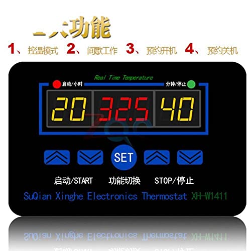 XH -W1411 W1411 DC 12V LCD דיגיטלי טמפרטורה טמפרטורה תרמוסטט Kontrol Schalter חיישן -55 ~ 120 מעלות צלזיוס