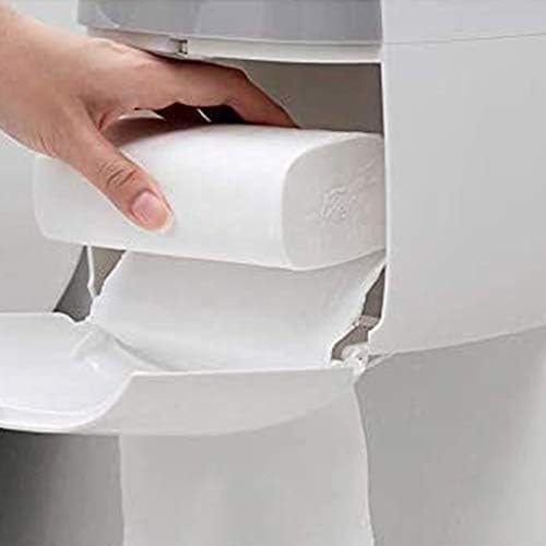 JYDQM מחזיק מגבת נייר קיר רכוב על מטבח רם אמבטיה קולב קולב עם מדף אחסון