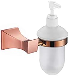 VVW & LIU ריבוע רוז זהב אביזרי אמבטיה זהב קיר מברשת שירותים רכוב מגבת מגבת מחזיק חלל מתלה טבעת כוס זכוכית