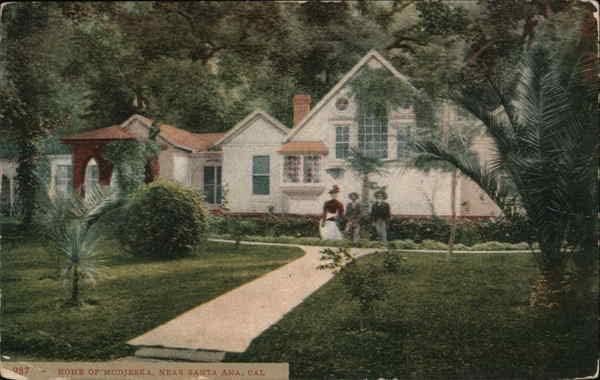ביתו של מודיסקה סנטה אנה, קליפורניה CA גלויה עתיקה מקורית