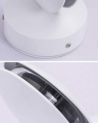 מנורת קיר מודרנית לד 9 וואט, סגסוגת אלומיניום אור קיר דקורטיבי יצירתי חיצוני עמיד למים, פמוטים 360