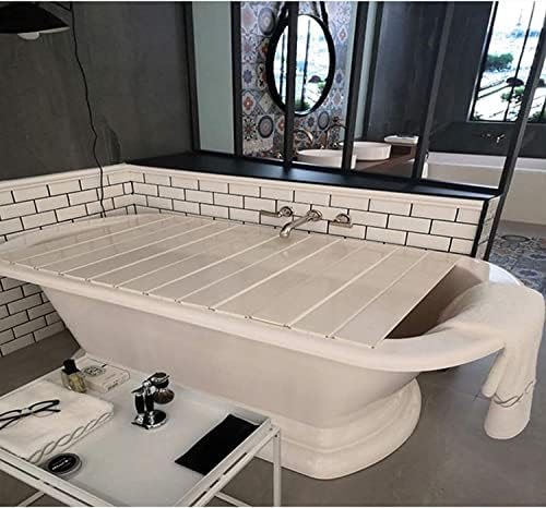 לוח אמבטיה של Haikangshop כיסוי לוחות בידוד תרמי למרחצאות השרייה, לוח אבק אמבטיה אבק, כיסוי אמבטיה מתקפל