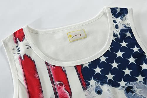 גברים 4 יולי גופייה הרביעי אמריקאי ארהב דגל חולצה עצמאות יום זיכרון בגדי פטריוטית כושר אימון טי