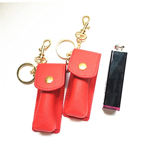 מוטון 1 מחשב חצוצרה מחזיק מחזיק מפתחות מחזיק מפתחות מחזיק מפתחות שפתון נרתיק מקרה שפתון מחזיק מפתחות אדום נשים