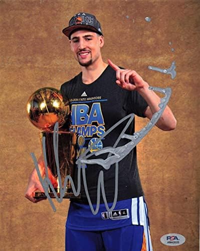 קליי תומפסון חתם על 8x10 צילום PSA/DNA גולדן סטייט לוחמים חתימה - תמונות NBA עם חתימה