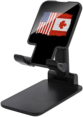 אמריקה קנדה דגל טלפון סלולרי עומד על מחזיק טבליות מתקפל אביזרי שולחן עבודה מתכווננים לעריסה לשולחן