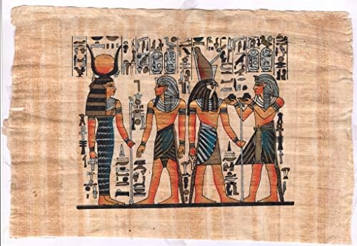 פפירוס פרעה מצרי ארט בעבודת יד מעיצוב מצרים ציור היסטורי מיניאטורי