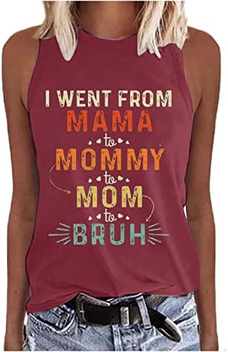 נשים כושר רופף גרפי גופיות טרנדי אמא טוניקת חולצות אמהות יום קיץ מצחיק מכתב הדפסת שרוולים חולצות לחופשה