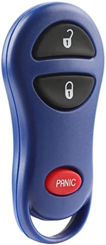 החלפה עבור 1999-2005 קרייזלר דודג 'פלימות' כחול 3-כפתור כניסה ללא מפתח מרחוק מפתח פוב 04686481
