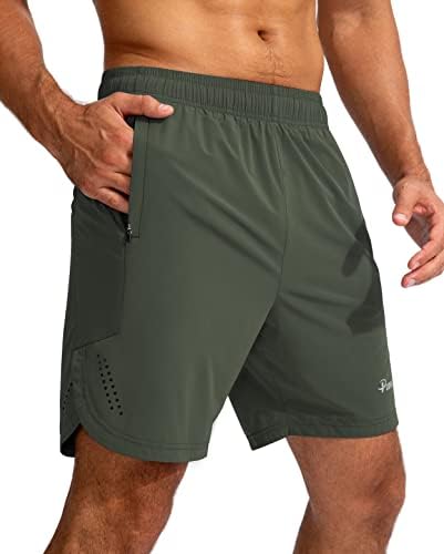 מכנסיים קצרים של פודולה של פודולה ספורטיבית 7 '' מכנסי אימון לחדר כושר לגברים אימוני ספורט קלים עם כיסי