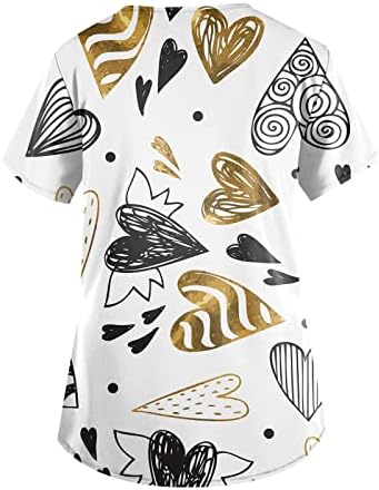 חולצות ליום האהבה נשים צמרות קיץ צמרות חג Y2K בגדים גרפיים טיזים בהתאמה אישית הדפסה קצרה שרוול V