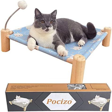 פוזיקו חתול כלב ערסל מיטה, עץ חתול וכלב צועד פעילות מיטת לא נשלף וקל לנשיאה עם אביב כדור צעצועים