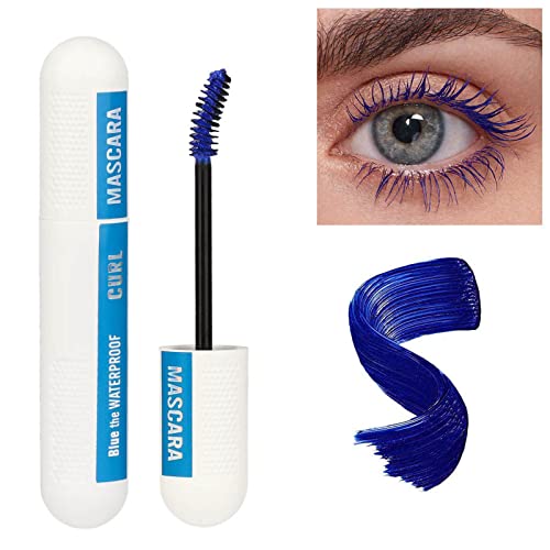 4 צבע מסקרה קרלינג גדול קיבולת גדול עיניים שחור לבן כחול וסגול מסקרה צבעוני פרקורה-1 מסקרה