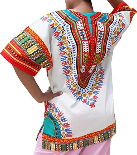 Raanpahmuang Unisex אפריקני Dashiki Cotton Shirt Chirt