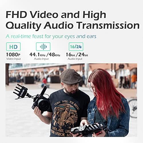 Accsoon Cineview Quad רב-ספקטרום מערכת העברת וידאו אלחוטי 2.4GHz + 5GHz 60ms חביון 500 ft/150m טווח הילוכים