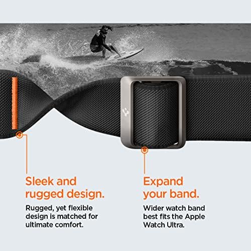 Spigen Lite Fit Ultra להקה מעוצבת עבור Apple Watch Ultra 49 ממ, 8/7 45 ממ, SE2/6/SE/5/4 44 ממ וסדרה 3/2/1 42