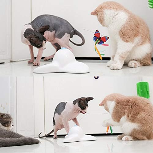 ואלינד אינטראקטיבי חתול צעצוע חשמלי אוטומטי מסתובב פרפר לחתולים מקורה מצחיק טיזר רפרוף פרפרים צעצועים