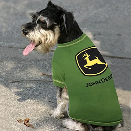 חיות מחמד ראשונות חולצת טריקו של כלב ג'ון דיר, גדולה. בגדים לחיות מחמד, כלבים, חתולים, גורים, גורים. תחפושת