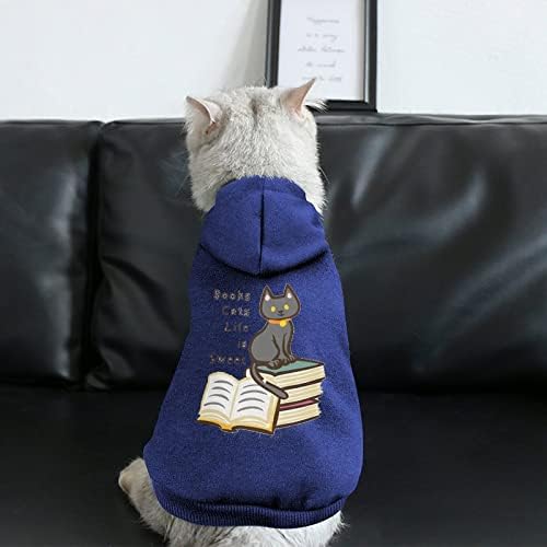 ספרים חתולים החיים מתוקים תלבושות כלב אחד בגדים חליפת חיות מחמד עם אביזרי כובע לחיות מחמד לגור וחתול