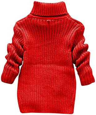 פעוטות בנות בנות סוודר חורפי ילדים בצבע אחיד סרוג חולצה עליונה למתיחה לבגדי בייביס סוודר בנות