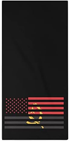 מגבת כביסה של דגל אנגולה אמריקאי 28.7 X13.8 מטליות פנים סיבי סופר -סיבים סופגים מגבות מגבות