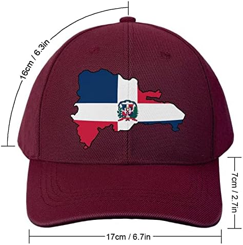 מפת הרפובליקה הדומיניקנית דגל משאית אופנה אבא שוטף ספורט כובע בייסבול לגברים נשים טרנדיות