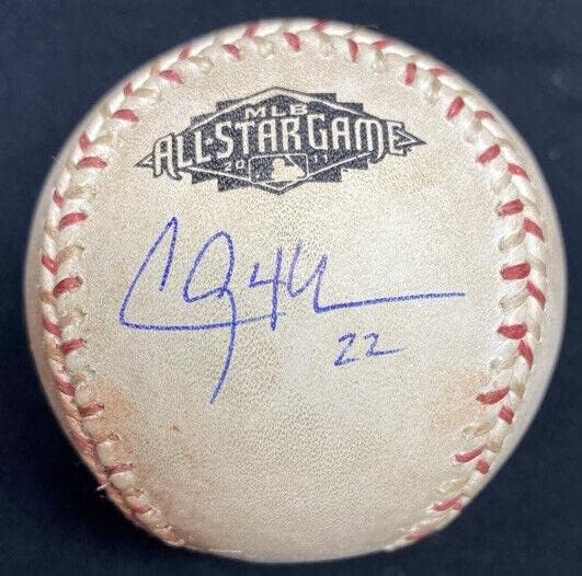 משחק חתימה על קלייטון קרשו משמש משנת 2011 משחקי הכוכבים בייסבול MLB Holo JSA Loa - כדורי בייסבול עם חתימה