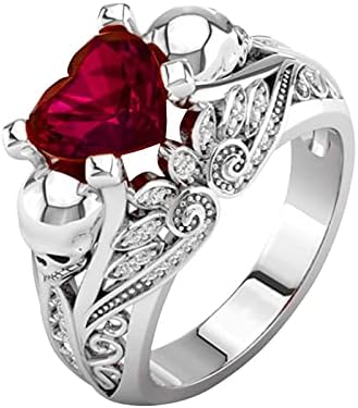 2023 חדש נשים טבעת צבעוני זירקון חתונה תכשיטי טבעות גודל סגסוגת 610 מתנה אצבע מלא חותם טבעת
