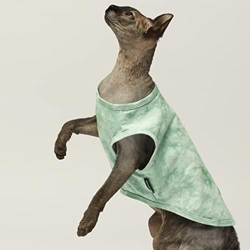 2-חבילה כותנה עניבה לצבוע כלב בגדים עם תווית רעיוני כלב חולצות כלבלב חולצות גור גופייה אפוד טי קיץ