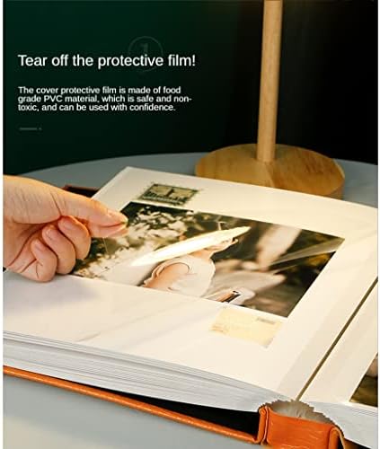 אלבום דבק עור Renslat תמונה 10x15 קיבולת גדולה בעבודת יד אלבום DIY אלבום ספרות יצירתית תצלום עיצוב 500
