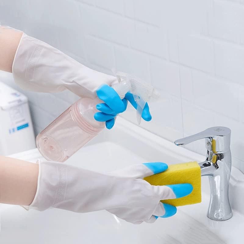 כפפות לשטיפת כלים קצות אצבעות נקי עמיד למים כביסה בגדי עבודות בית פלסטיק לטקס כפפות