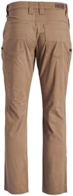 DELTA VERTX 2.1 מכנסי מתיחה של Mens ישר רגל ישרה עם כיסים מכנסי בגדי עבודה מזדמנים כותנה קלה