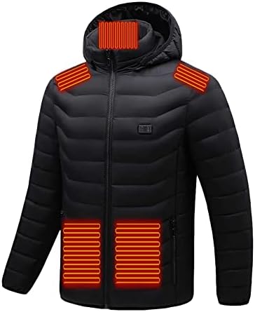 LOLMOT WINTER בגדים חמים חיצוניים מחוממים לרכיבה על סקי טעינה דיג באמצעות מעילים חמים עם משקל בינוני מחומם במעילים