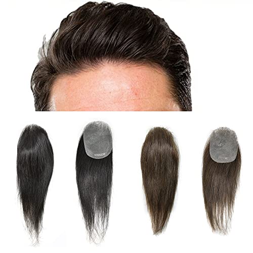 שיער טבעי טופר עבור נשים וגברים אולטרה שקוף דק עור פו החלפת שיער חתיכות 6 סנטימטר 8 סנטימטר בסיס גודל