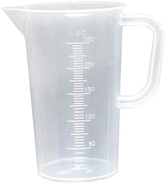 כוסות מדורגי פלסטיק 0.25L עם ידיות, מדידת כוס מדידה של כוס פלסטיק 250 מל