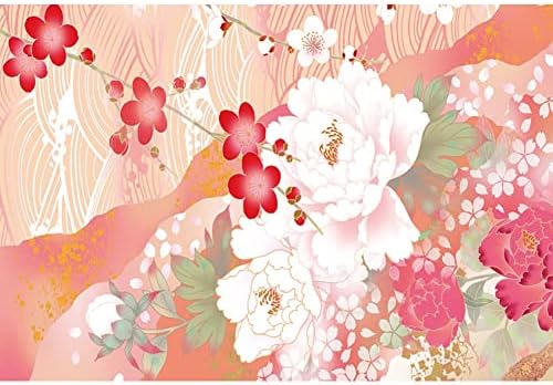 Dorcev 20x10ft פריחת דובדבן צבעונית תפאורה אביב יפן יפן ענפי פרחים טבעיים