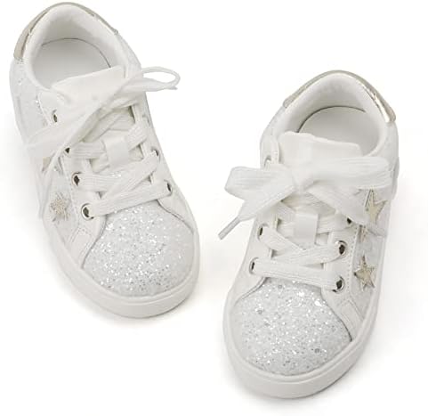 ג ' ינפייב פעוט בנות סניקרס ילדות קטנות להחליק על נעלי גליטר סניקרס לפעוטות